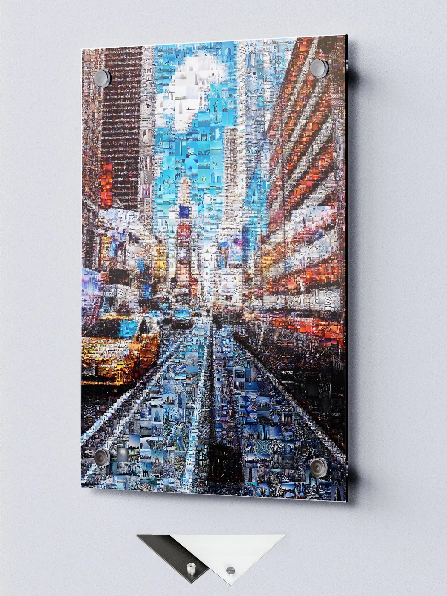 Stunning Urban Mosaic Art: New York City Street Scene - Perfect for Home or Office Decor AtelierMosaics