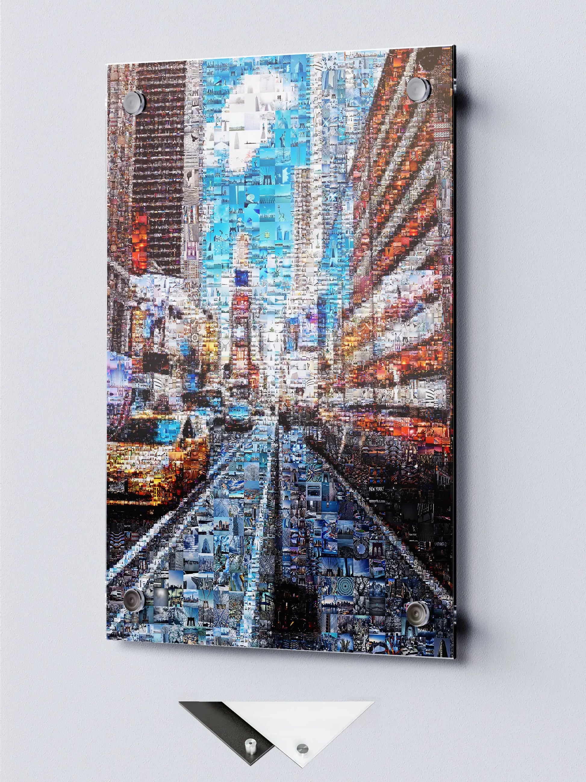 Stunning Urban Mosaic Art: New York City Street Scene - Perfect for Home or Office Decor AtelierMosaics