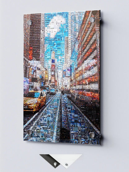 Stunning Urban Mosaic Art: New York City Street Scene - Perfect for Home or Office Decor AtelierMosaics