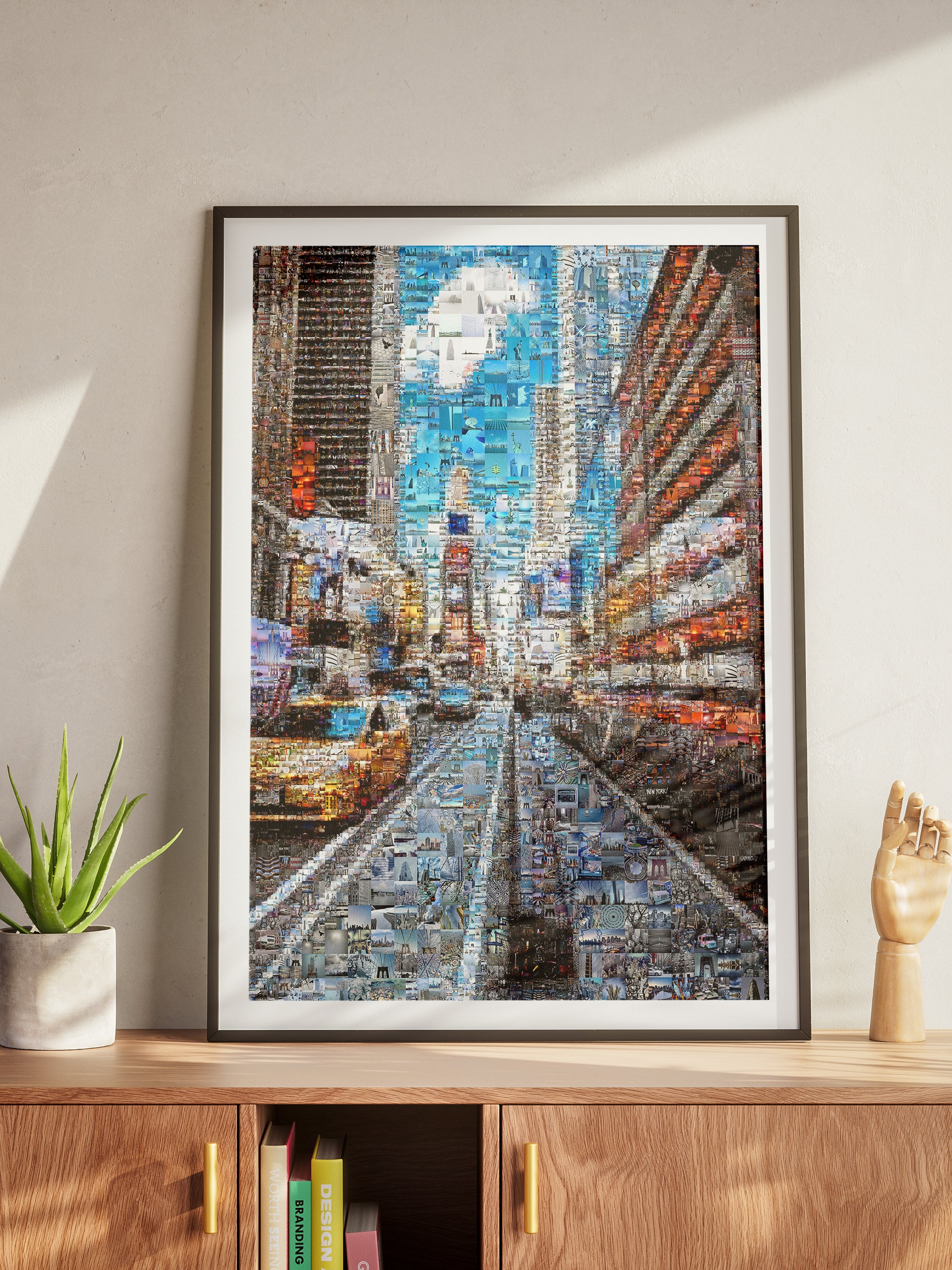 Stunning Urban Mosaic Art: New York City Street Scene - Perfect for Home or Office Decor AtelierMosaics