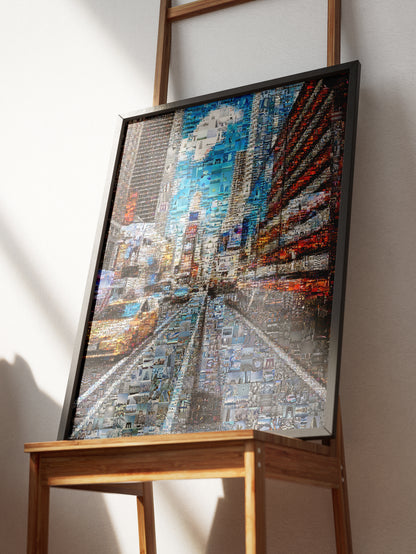 Stunning Urban Mosaic Art: New York City Street Scene - Perfect for Home or Office Decor AtelierMosaics
