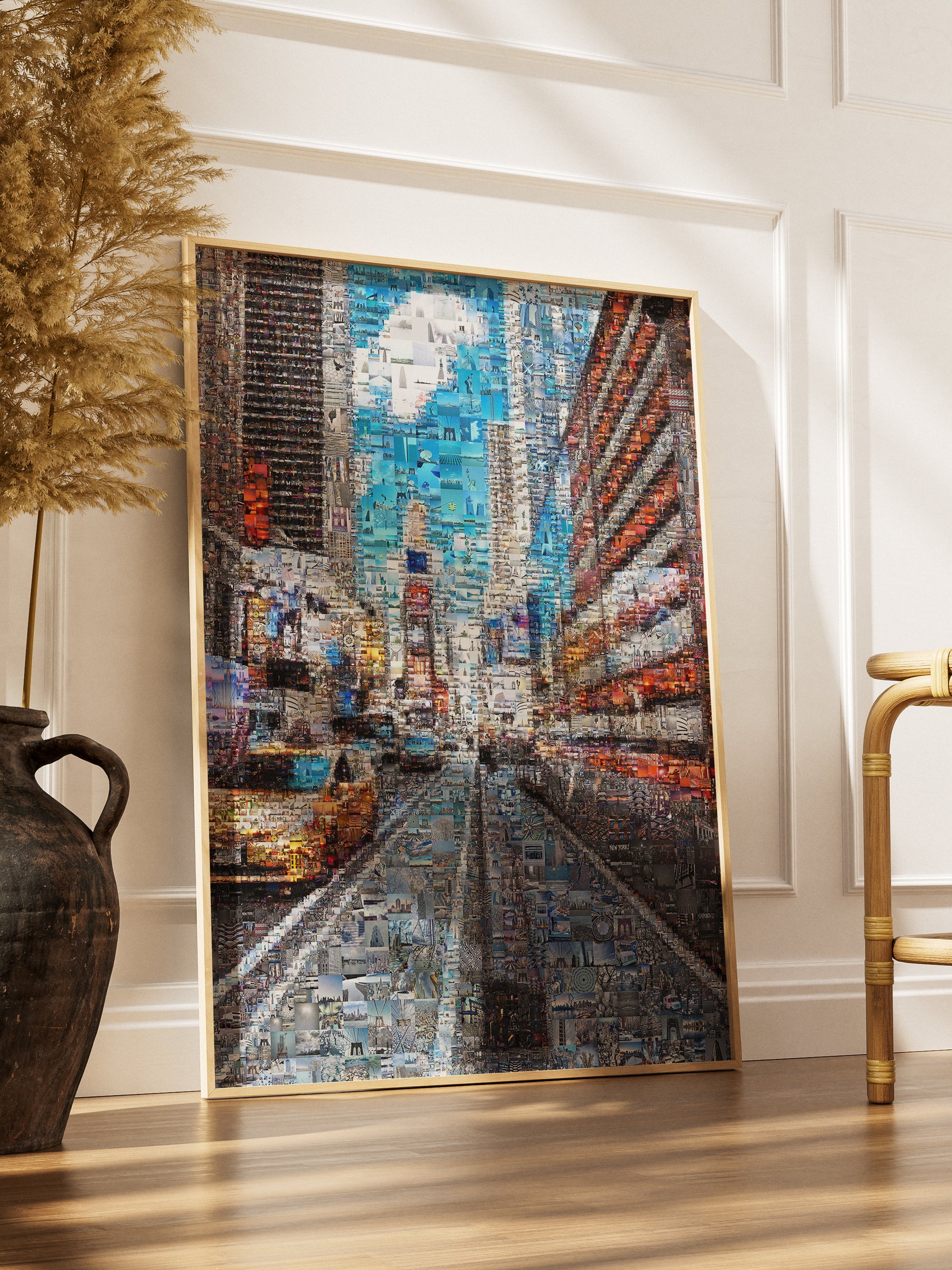 Stunning Urban Mosaic Art: New York City Street Scene - Perfect for Home or Office Decor AtelierMosaics