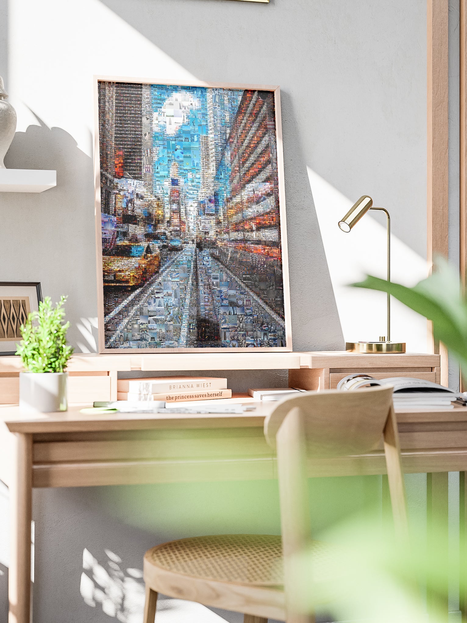 Stunning Urban Mosaic Art: New York City Street Scene - Perfect for Home or Office Decor AtelierMosaics