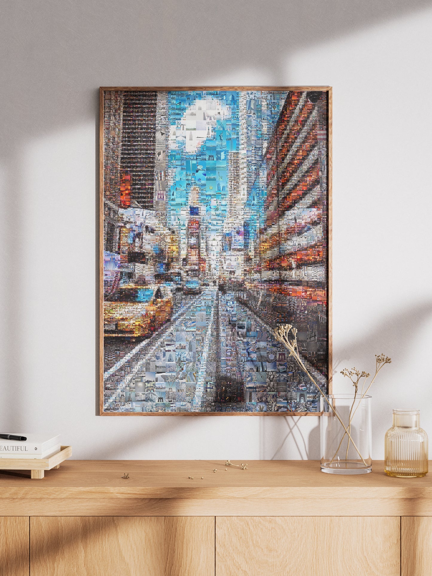 Stunning Urban Mosaic Art: New York City Street Scene - Perfect for Home or Office Decor AtelierMosaics