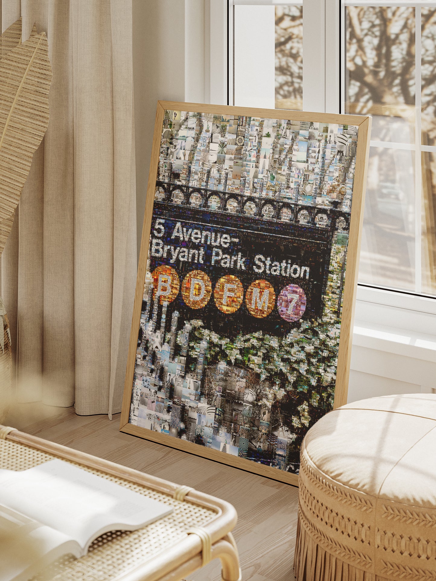 Stunning Mosaic Artwork of 5 Avenue-Bryant Park Station - Unique NYC Subway Art for Home Decor AtelierMosaics