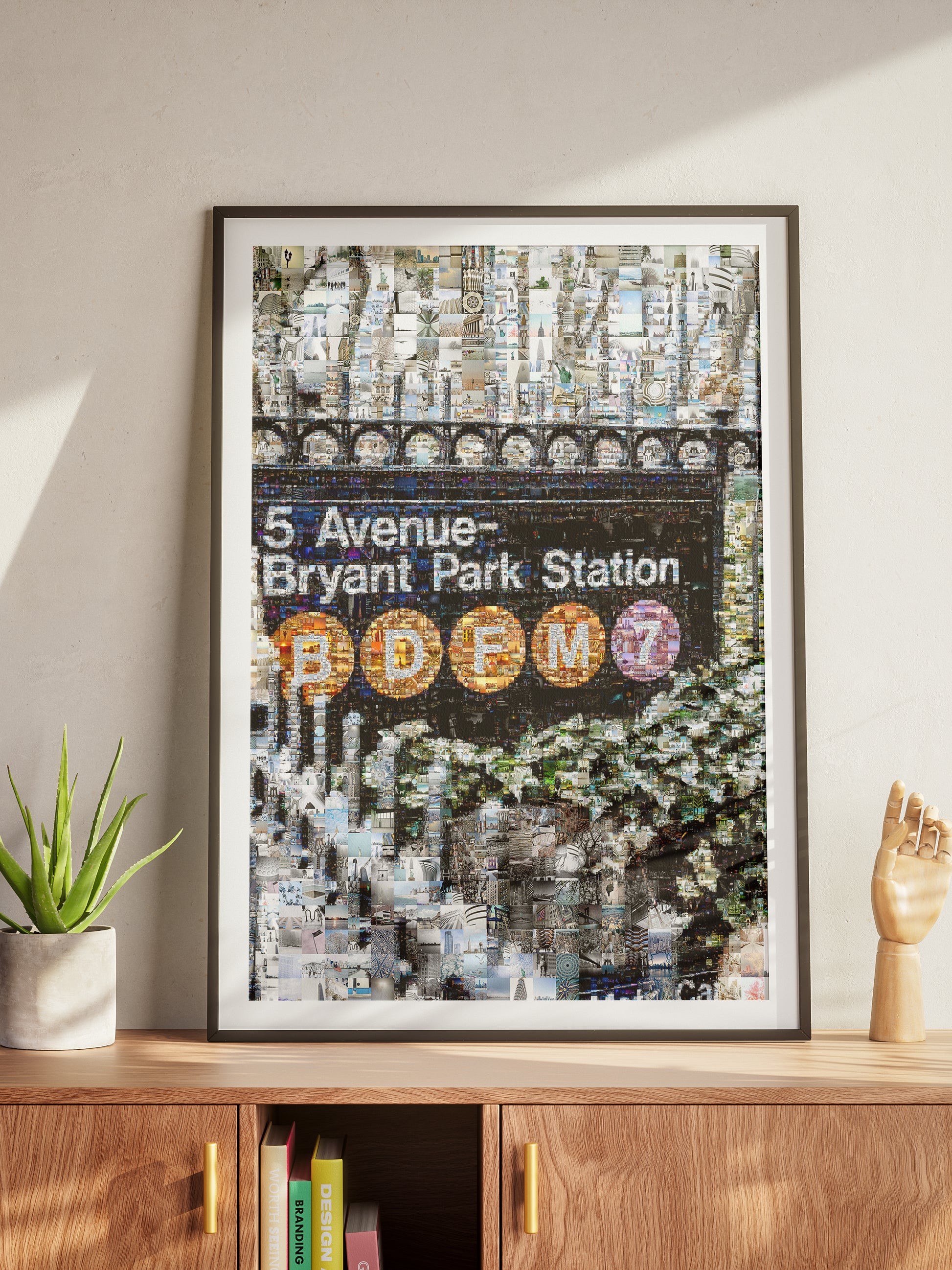 Stunning Mosaic Artwork of 5 Avenue-Bryant Park Station - Unique NYC Subway Art for Home Decor AtelierMosaics