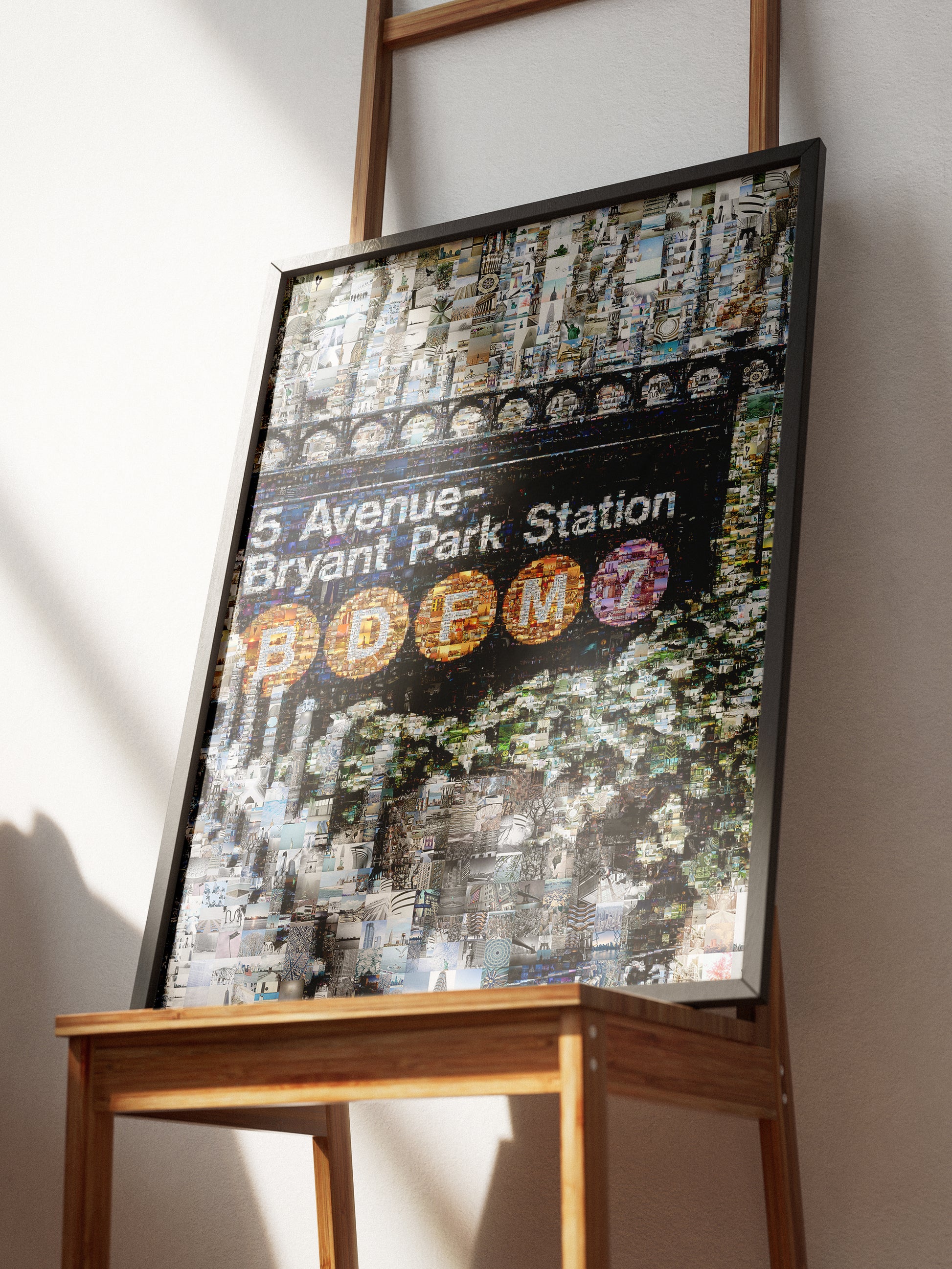 Stunning Mosaic Artwork of 5 Avenue-Bryant Park Station - Unique NYC Subway Art for Home Decor AtelierMosaics