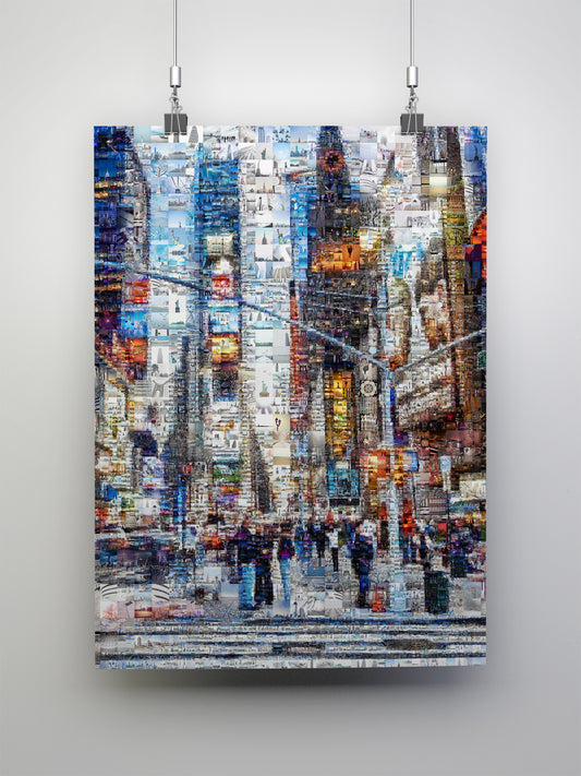 Stunning Cityscape Mosaic Artwork - Unique Home Decor for Art Lovers