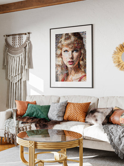 Stunning Taylor Swift Mosaic Artwork - Unique Home Decor for Music Lovers AtelierMosaics