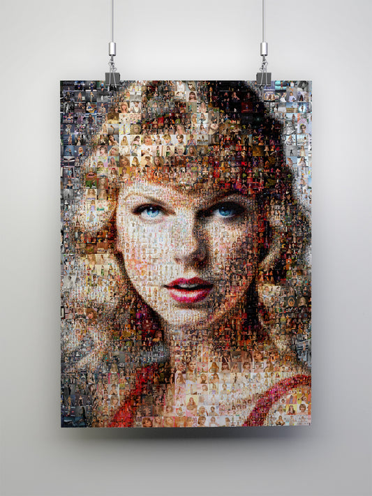 Stunning Taylor Swift Mosaic Artwork - Unique Home Decor for Music Lovers