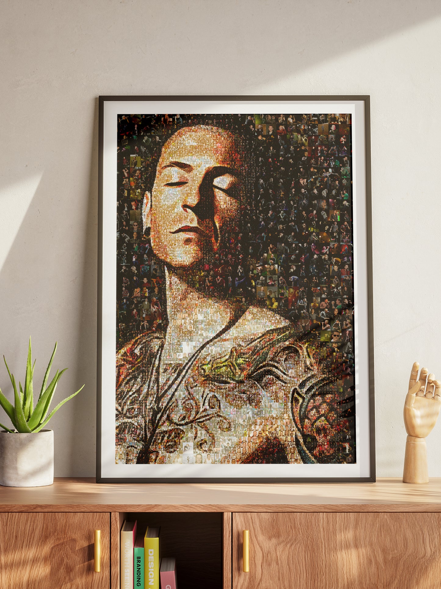 Chester Bennington Mosaic Art - Iconic Tribute to Linkin Park Legend | Unique Wall Decor AtelierMosaics