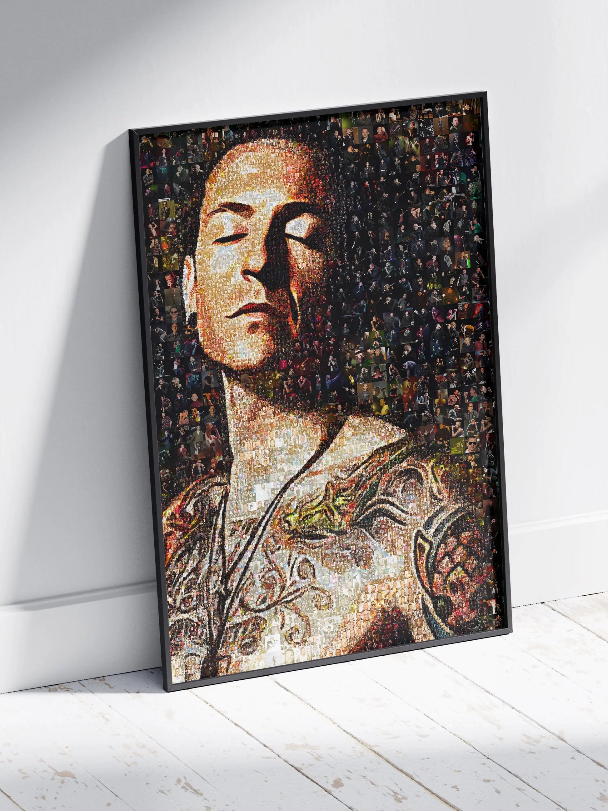 Chester Bennington Mosaic Art - Iconic Tribute to Linkin Park Legend | Unique Wall Decor AtelierMosaics