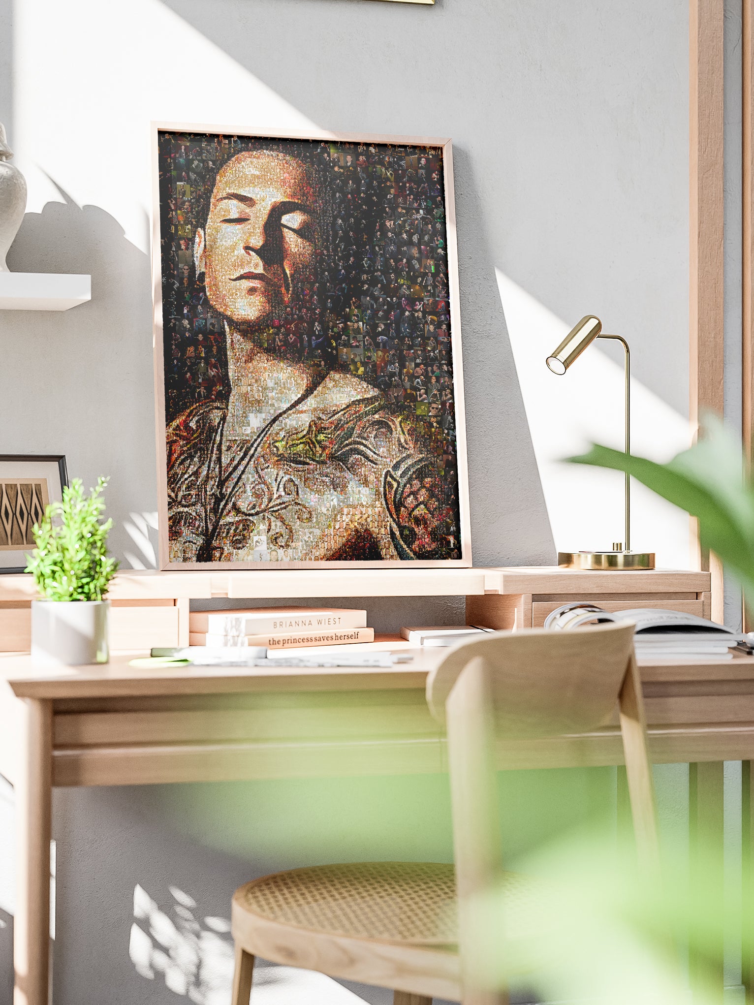 Chester Bennington Mosaic Art - Iconic Tribute to Linkin Park Legend | Unique Wall Decor AtelierMosaics