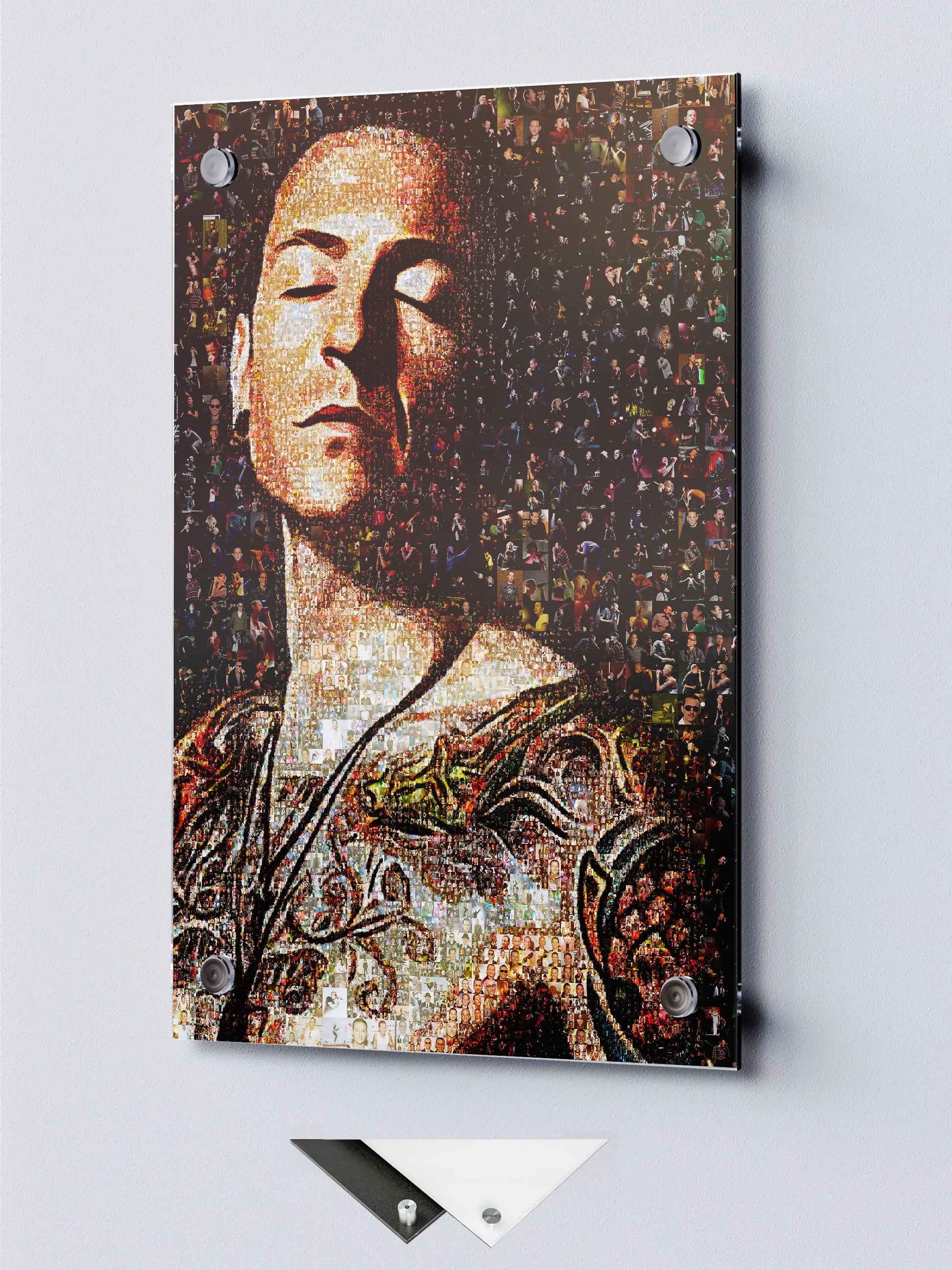 Chester Bennington Mosaic Art - Iconic Tribute to Linkin Park Legend | Unique Wall Decor AtelierMosaics