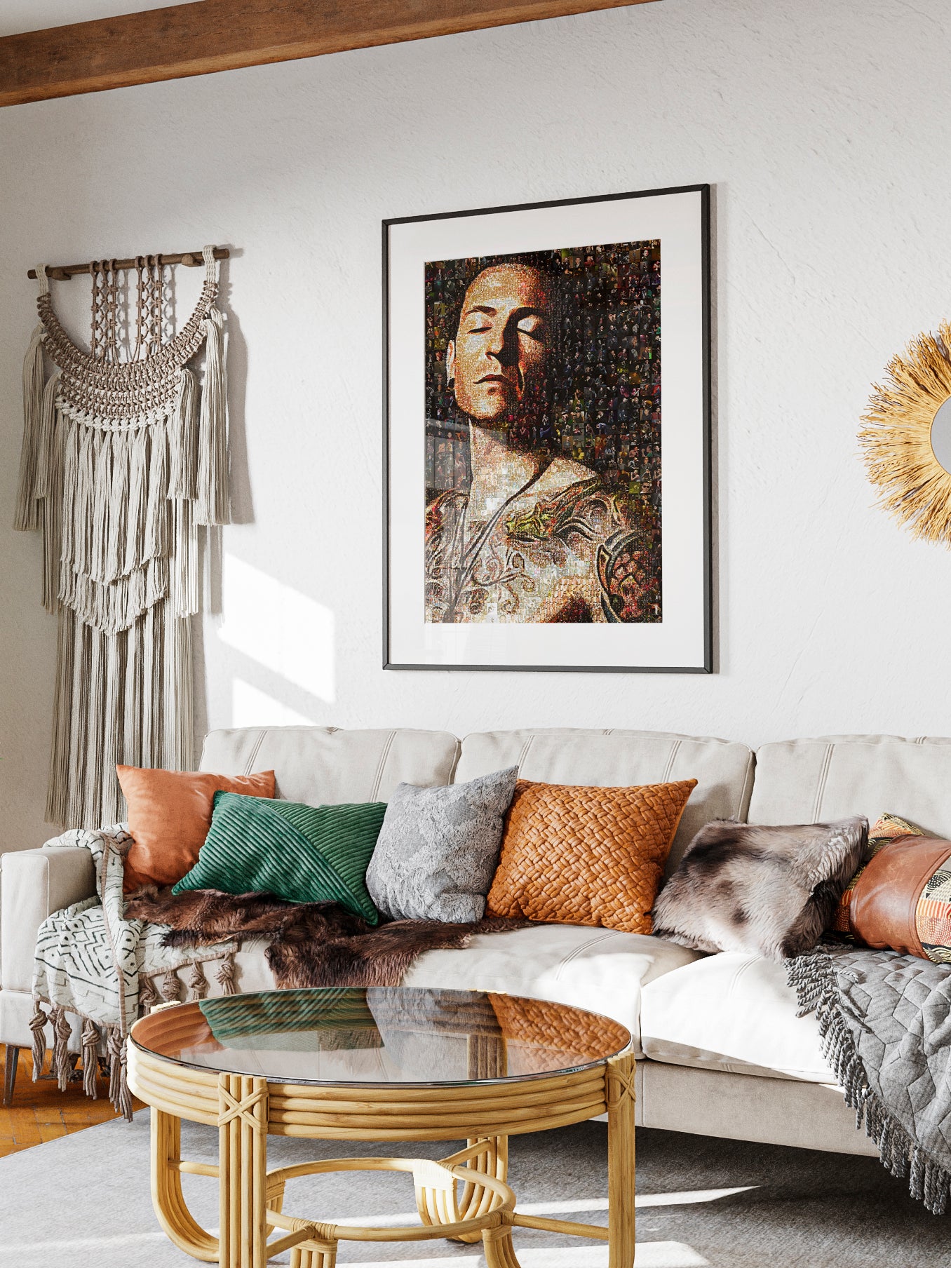 Chester Bennington Mosaic Art - Iconic Tribute to Linkin Park Legend | Unique Wall Decor AtelierMosaics