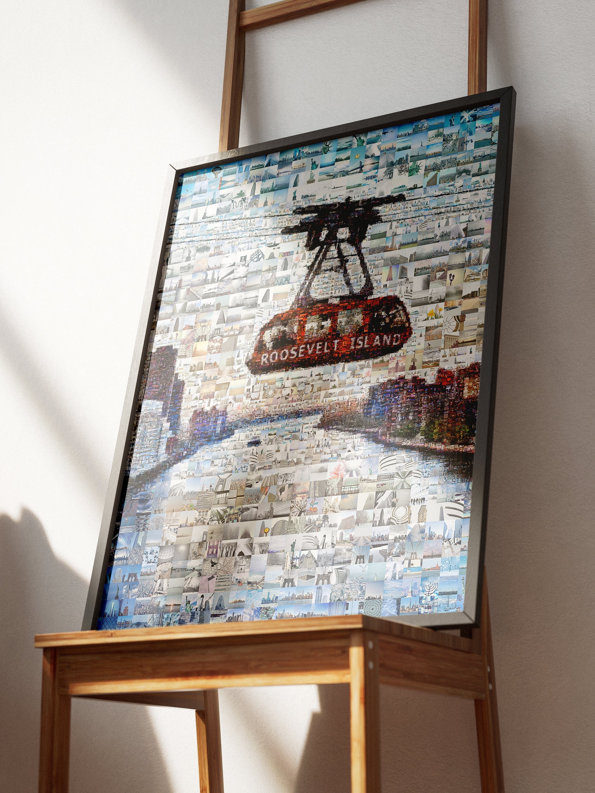 Stunning Roosevelt Island Mosaic Art - Unique NYC Skyline Artwork for Home Décor AtelierMosaics