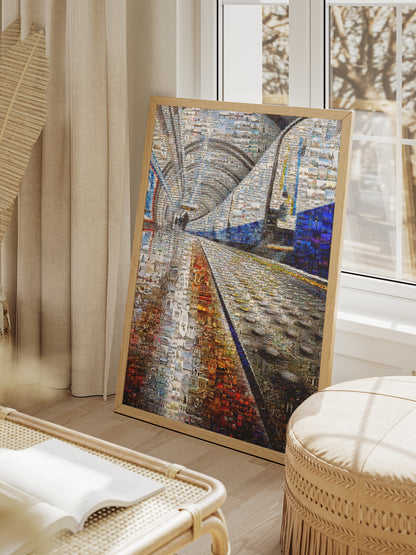 Stunning Mosaic Artwork: Vibrant Cityscape in Intricate Details | Perfect Home Decor and Gift Idea AtelierMosaics