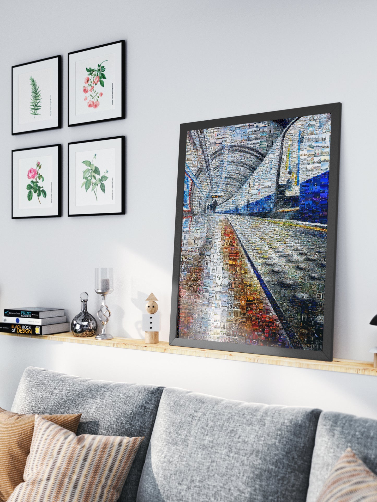 Stunning Mosaic Artwork: Vibrant Cityscape in Intricate Details | Perfect Home Decor and Gift Idea AtelierMosaics