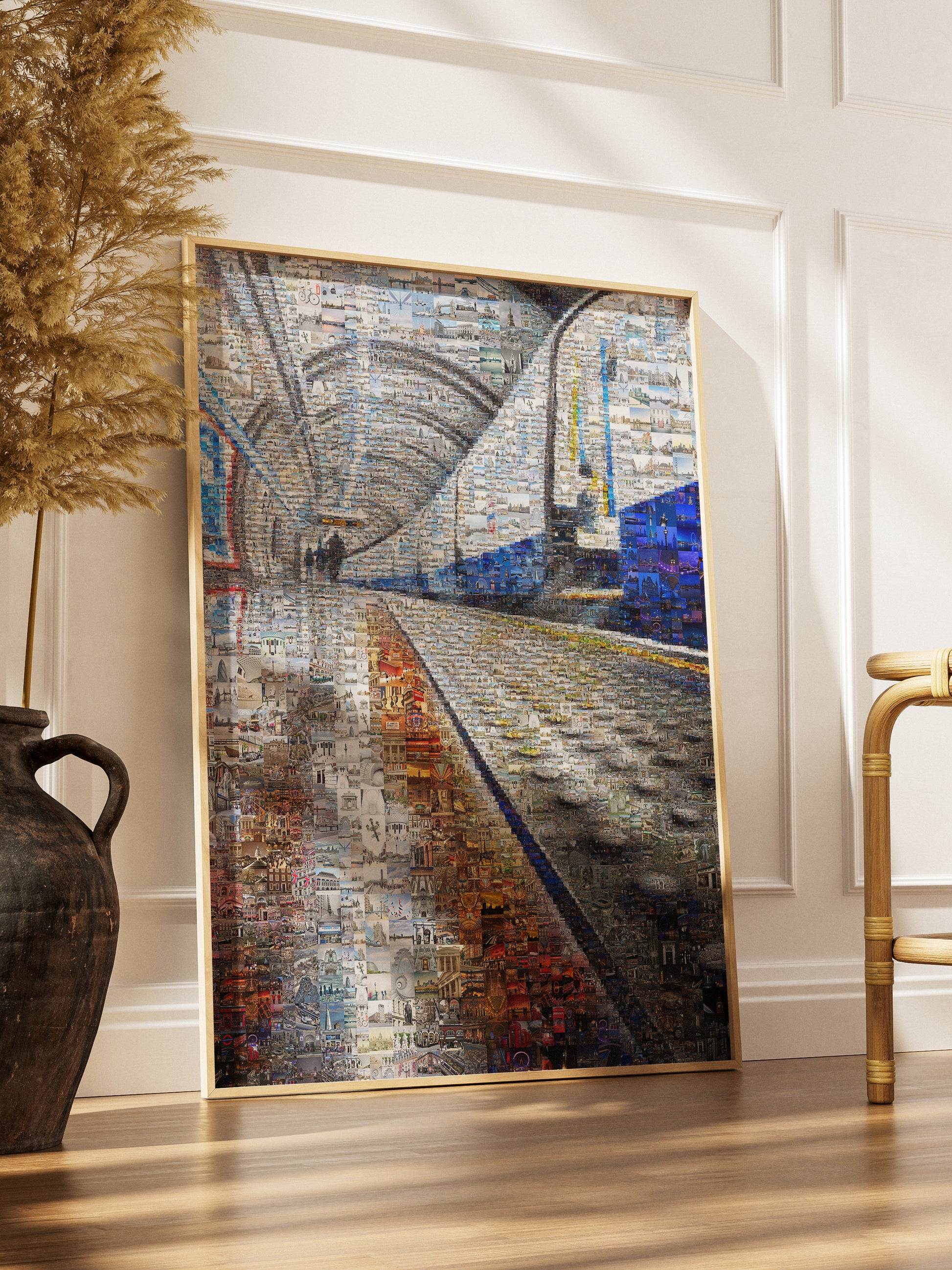 Stunning Mosaic Artwork: Vibrant Cityscape in Intricate Details | Perfect Home Decor and Gift Idea AtelierMosaics