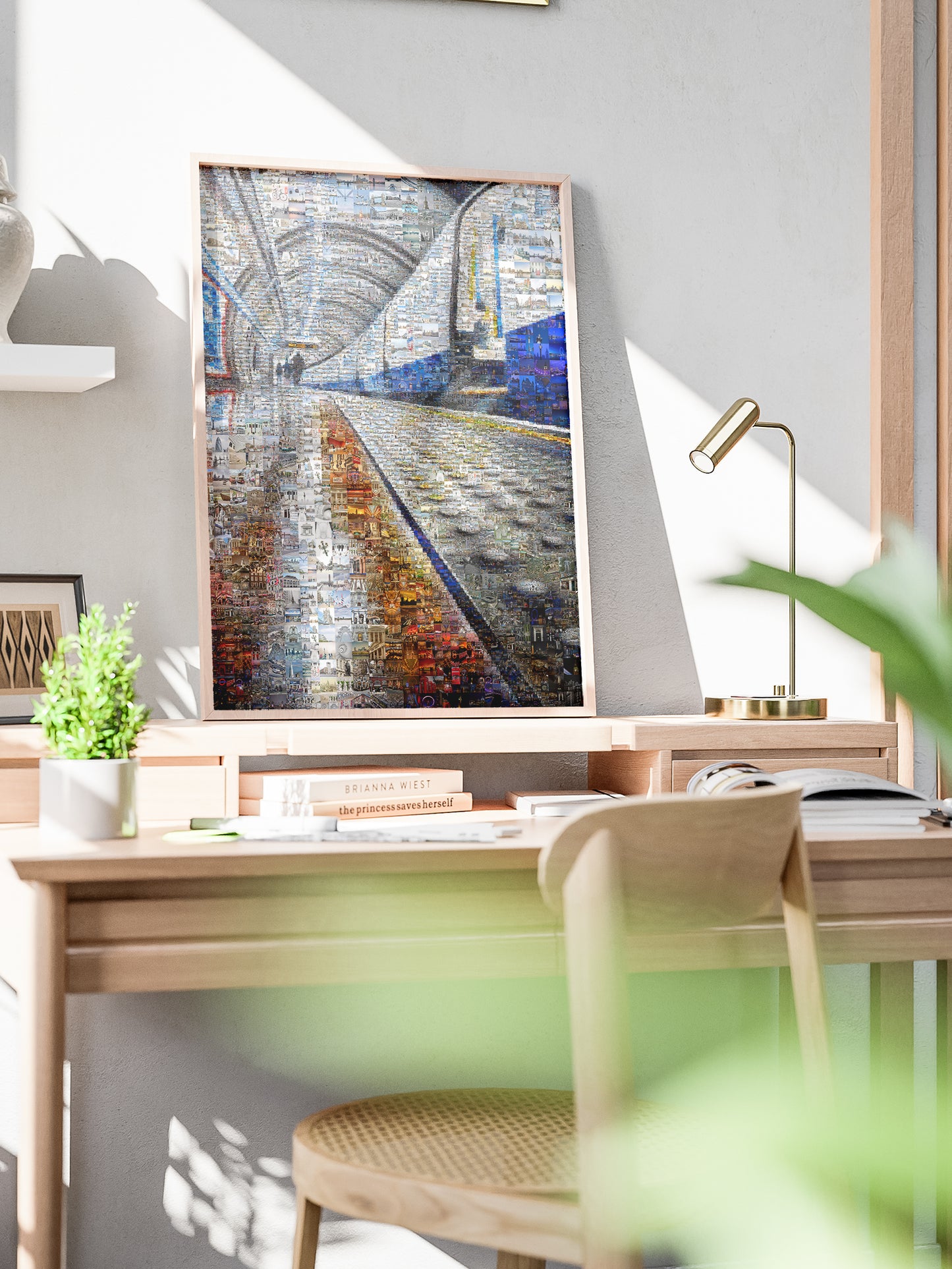 Stunning Mosaic Artwork: Vibrant Cityscape in Intricate Details | Perfect Home Decor and Gift Idea AtelierMosaics