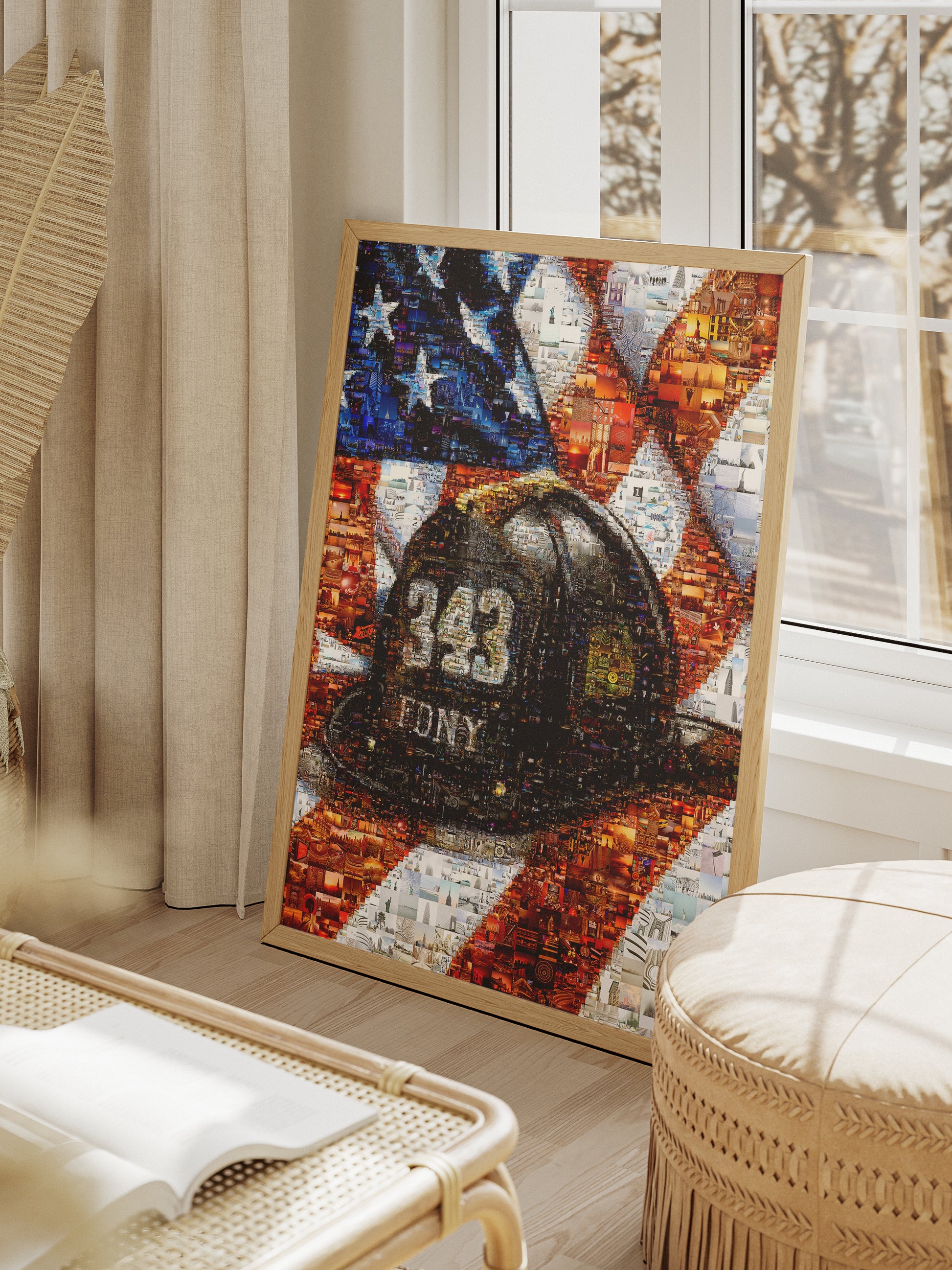 Stunning Firefighter Tribute Mosaic Artwork – 343 Iconic Design Celebrating Bravery and Sacrifice AtelierMosaics