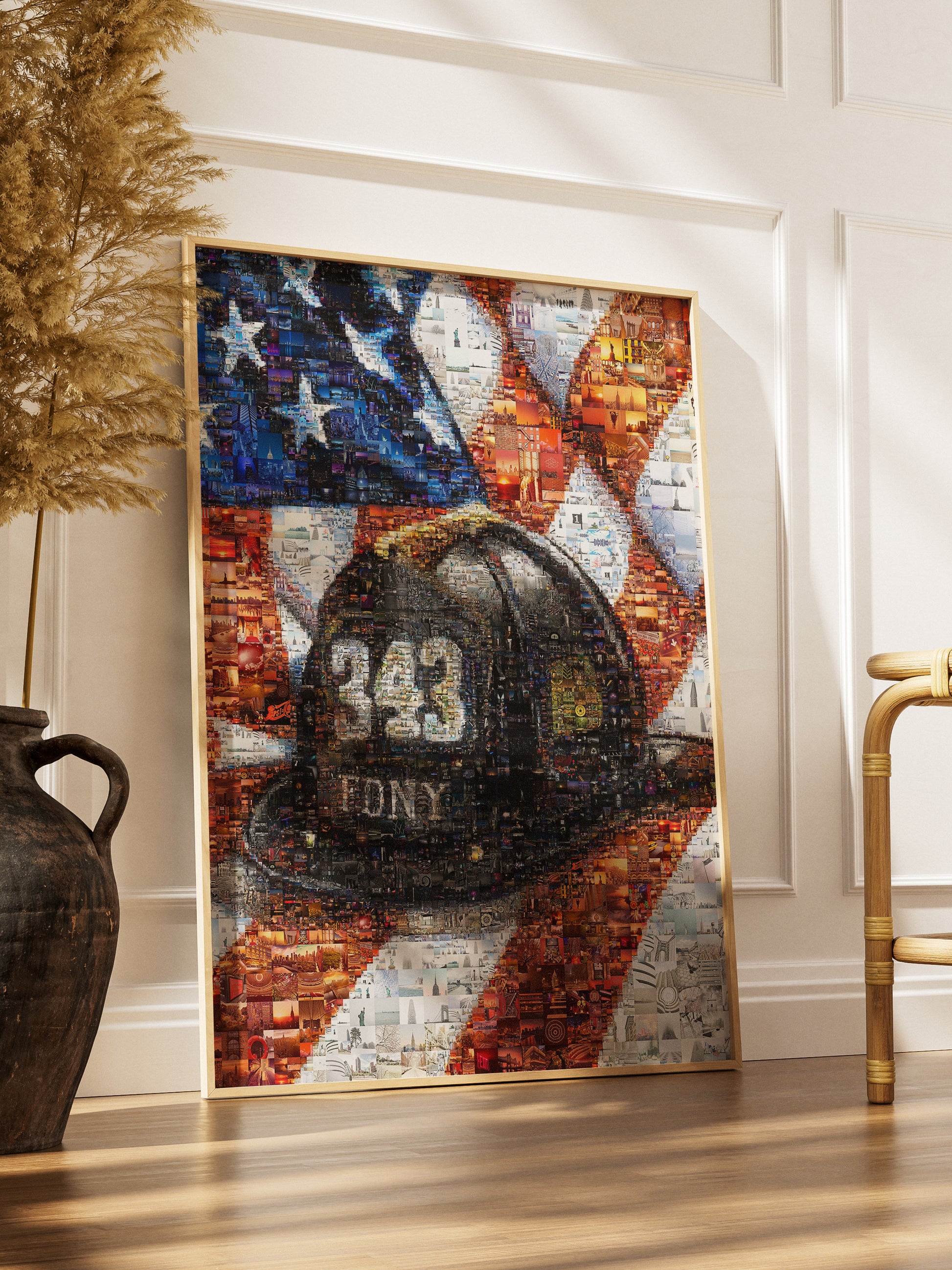Stunning Firefighter Tribute Mosaic Artwork – 343 Iconic Design Celebrating Bravery and Sacrifice AtelierMosaics