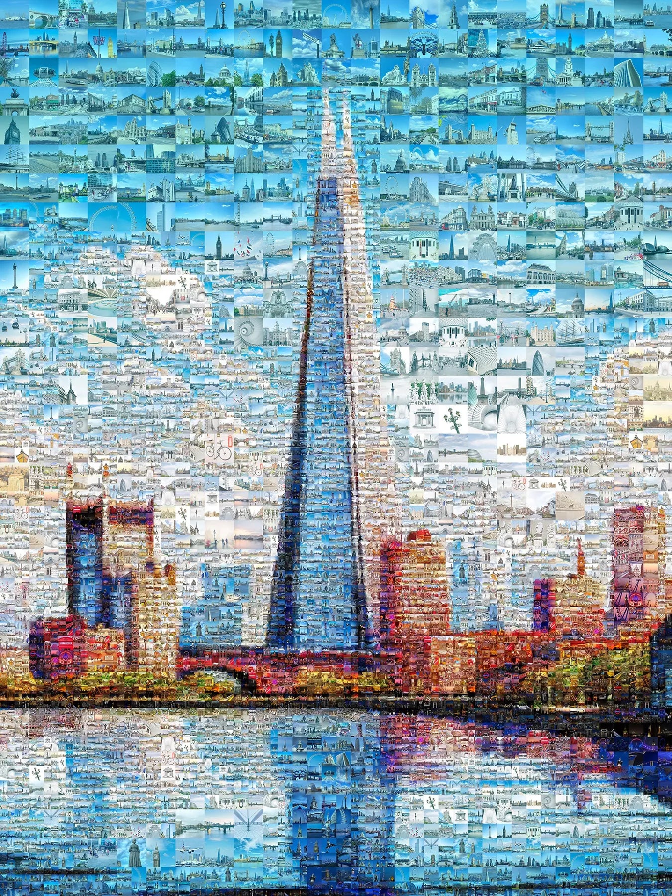 Stunning Mosaic Artwork Featuring Famous Landmarks - Perfect for Home or Office Decor AtelierMosaics