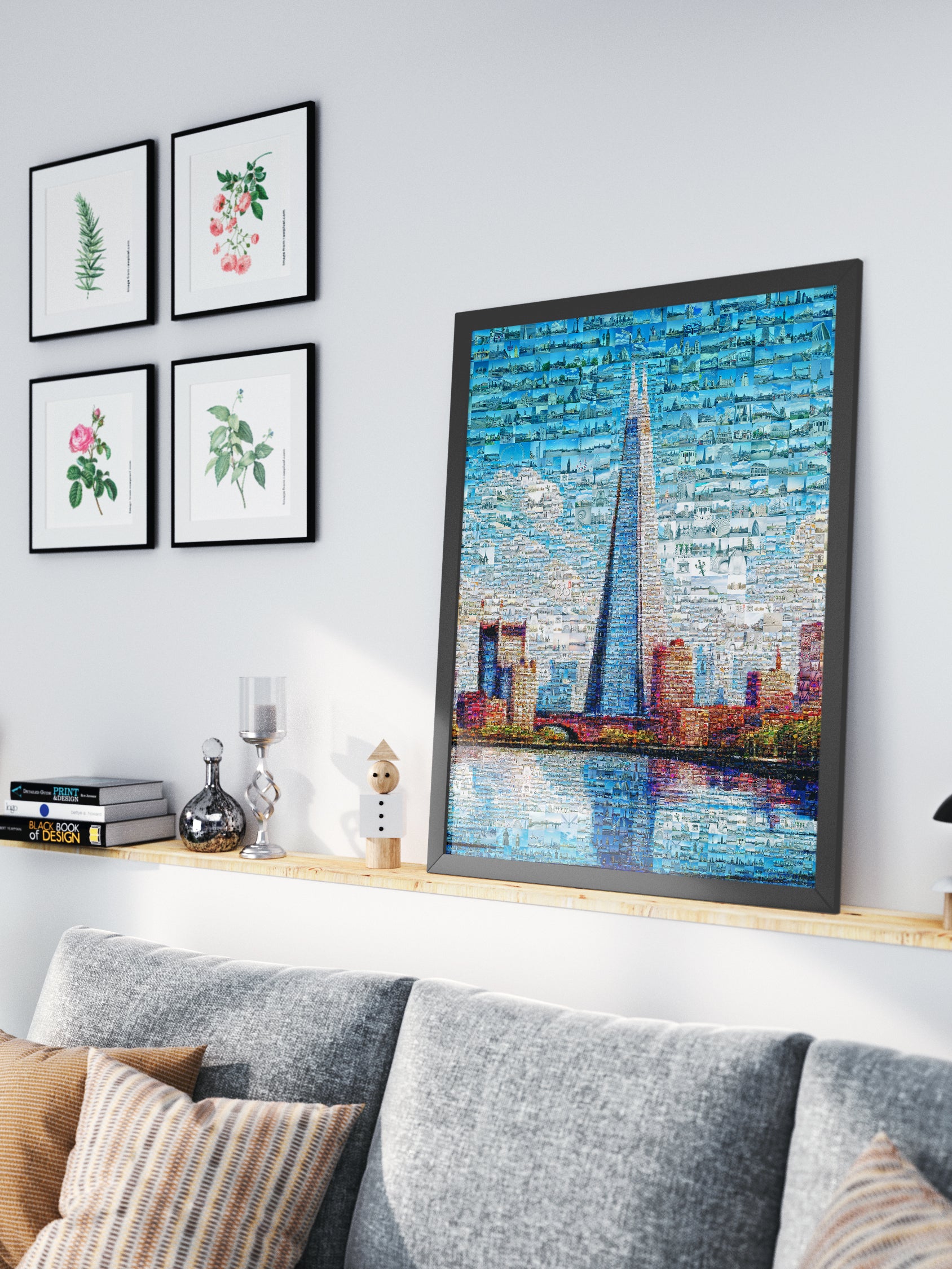 Stunning Mosaic Artwork Featuring Famous Landmarks - Perfect for Home or Office Decor AtelierMosaics