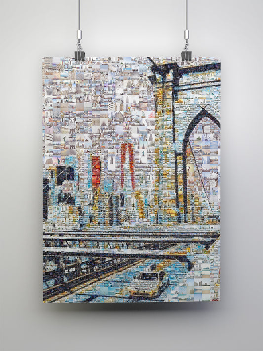 Stunning Mosaic Artwork of Iconic Landmarks | Unique Wall Decor for Art Lovers