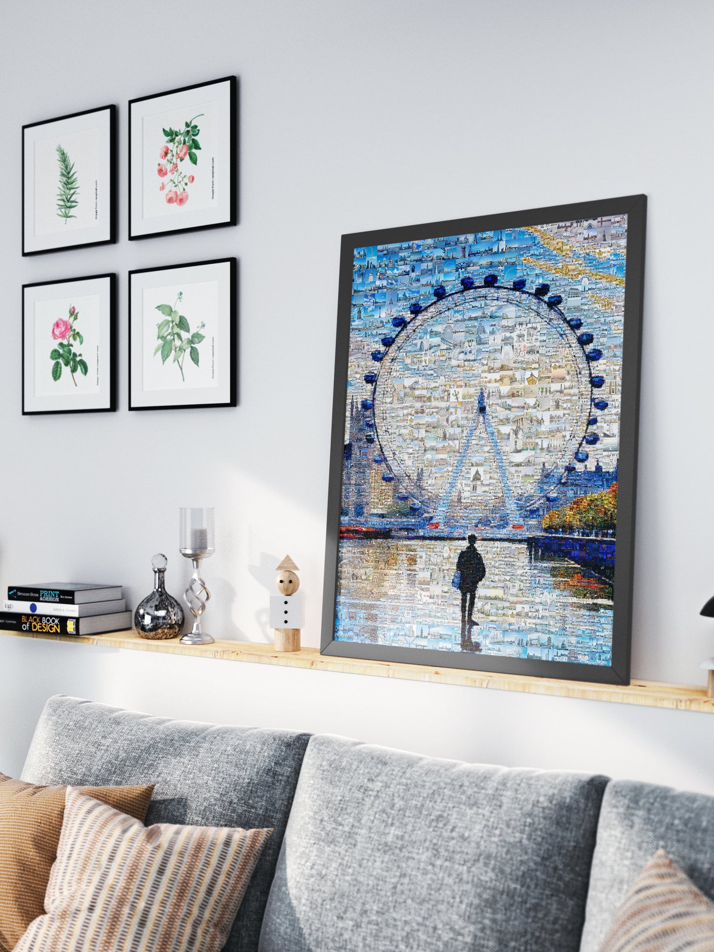 Stunning London Mosaic Artwork - A Vibrant Collage of Iconic Landmarks and Moments AtelierMosaics