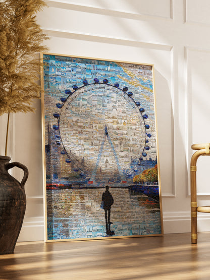 Stunning London Mosaic Artwork - A Vibrant Collage of Iconic Landmarks and Moments AtelierMosaics