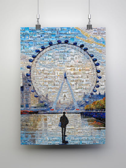 Stunning London Mosaic Artwork - A Vibrant Collage of Iconic Landmarks and Moments AtelierMosaics