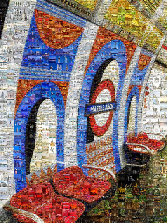Stunning London Eye Mosaic Art: A Unique Collage of Iconic Landmarks and Cityscapes AtelierMosaics