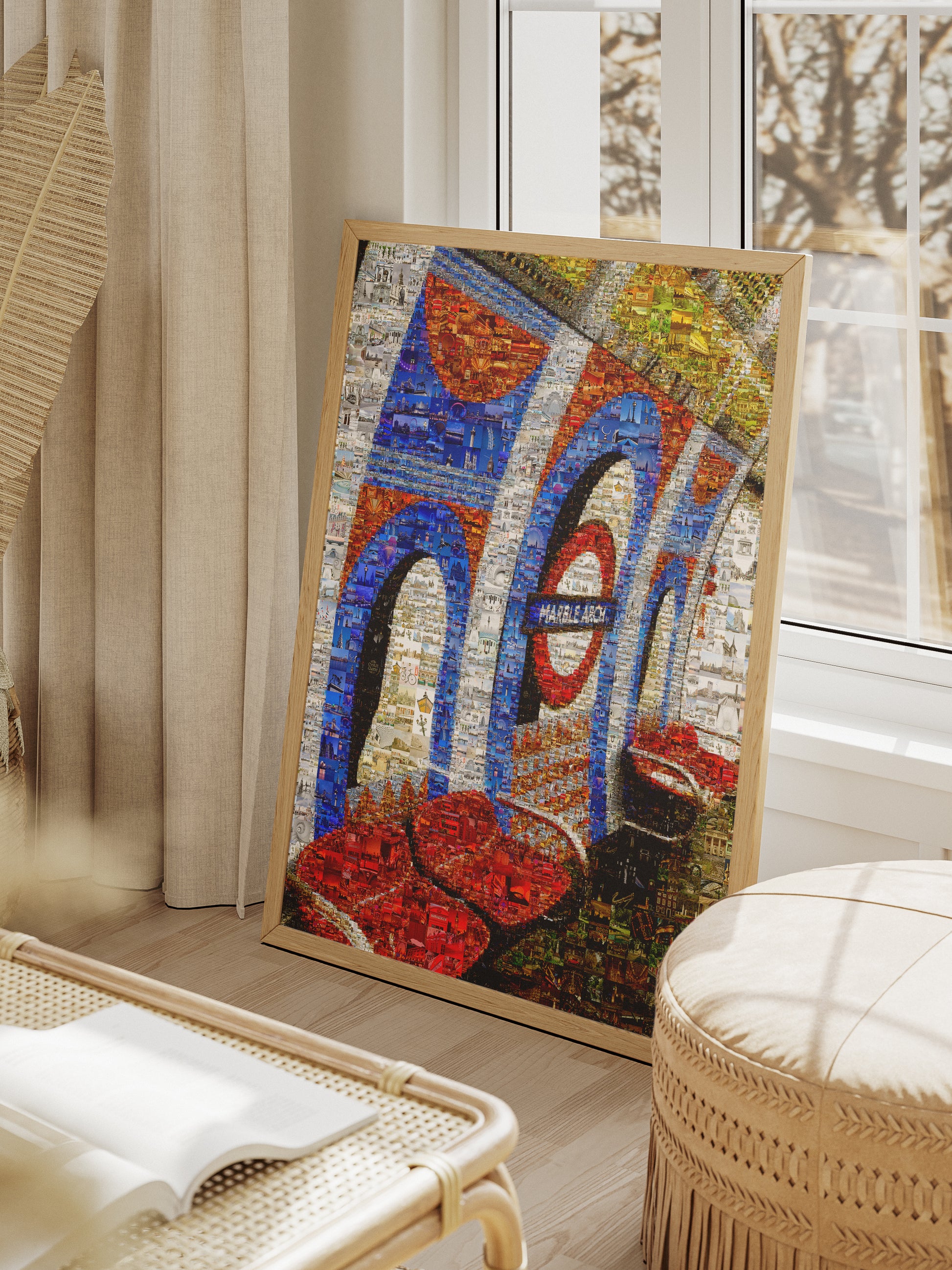 Stunning London Eye Mosaic Art: A Unique Collage of Iconic Landmarks and Cityscapes AtelierMosaics