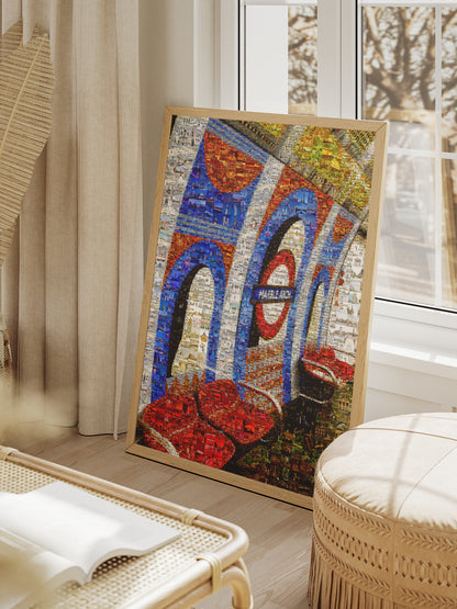 Stunning London Eye Mosaic Art: A Unique Collage of Iconic Landmarks and Cityscapes AtelierMosaics