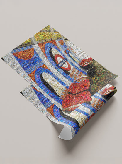 Stunning London Eye Mosaic Art: A Unique Collage of Iconic Landmarks and Cityscapes AtelierMosaics