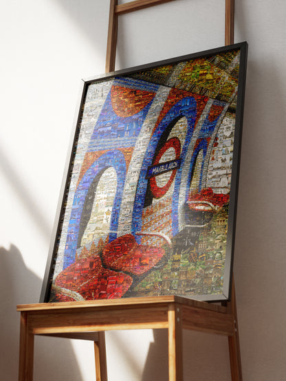 Stunning London Eye Mosaic Art: A Unique Collage of Iconic Landmarks and Cityscapes AtelierMosaics