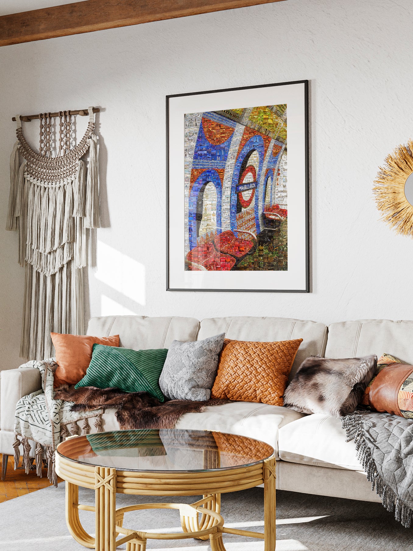 Stunning London Eye Mosaic Art: A Unique Collage of Iconic Landmarks and Cityscapes AtelierMosaics