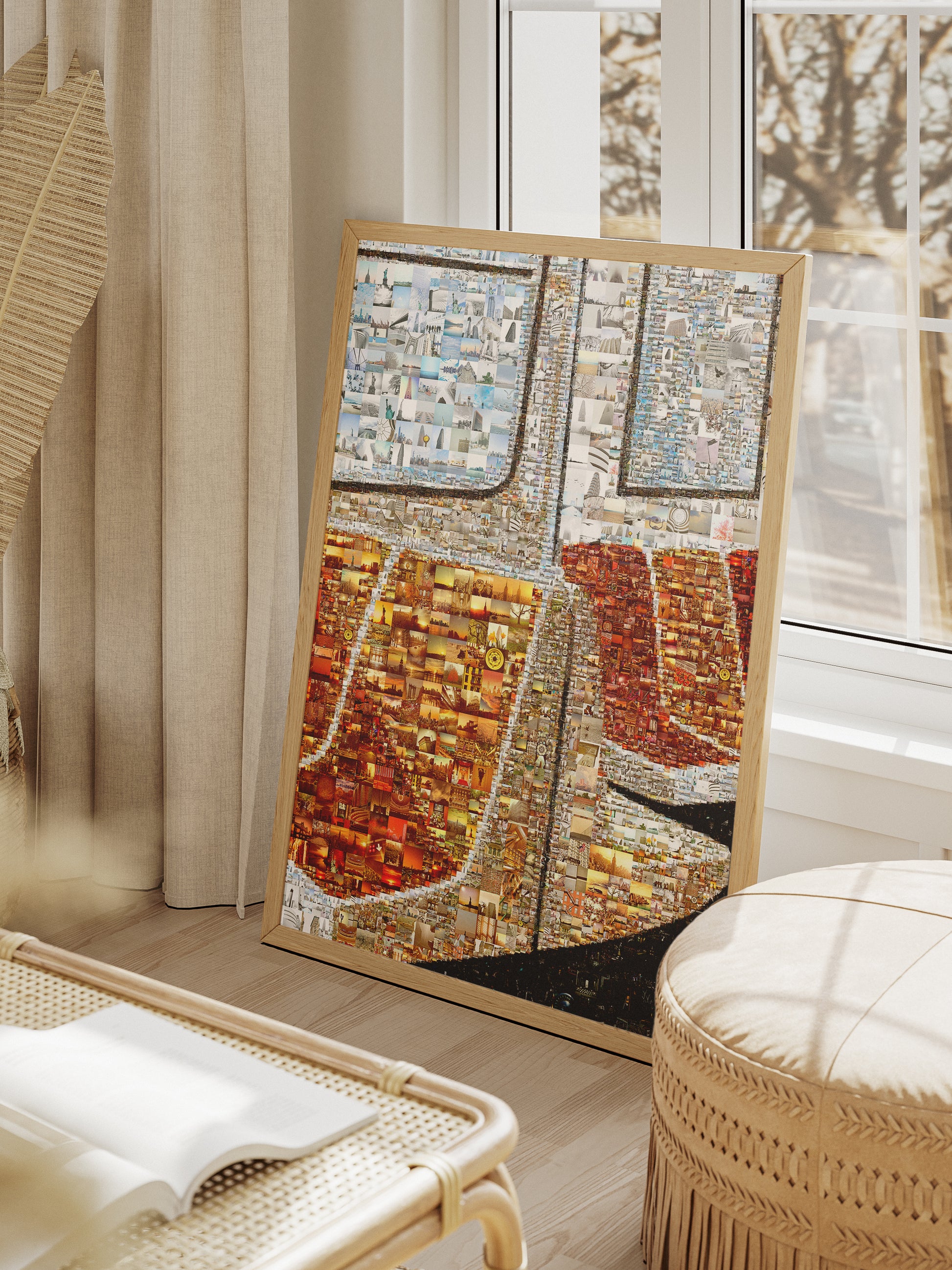 Stunning New York Skyline Mosaic Art Print - Unique Wall Decor for Home, Office & More AtelierMosaics