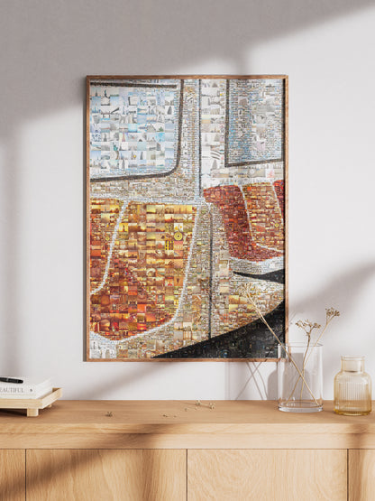 Stunning New York Skyline Mosaic Art Print - Unique Wall Decor for Home, Office & More AtelierMosaics