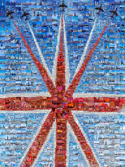 Stunning British Flag Mosaic Artwork - Unique Home Decor for Art Lovers AtelierMosaics