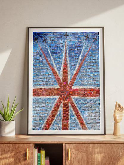 Stunning British Flag Mosaic Artwork - Unique Home Decor for Art Lovers AtelierMosaics