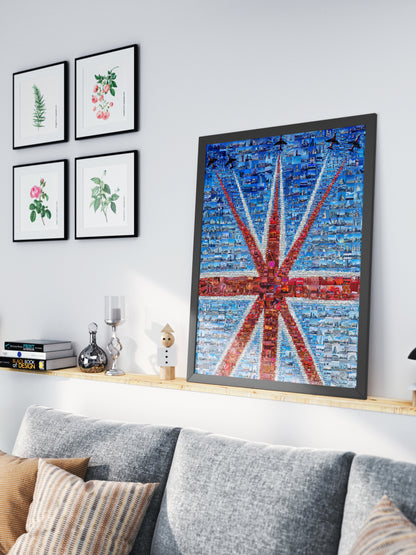 Stunning British Flag Mosaic Artwork - Unique Home Decor for Art Lovers AtelierMosaics