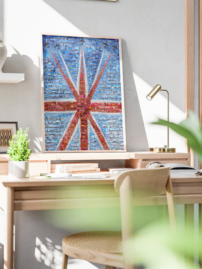 Stunning British Flag Mosaic Artwork - Unique Home Decor for Art Lovers AtelierMosaics