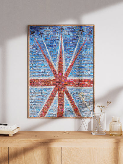 Stunning British Flag Mosaic Artwork - Unique Home Decor for Art Lovers AtelierMosaics