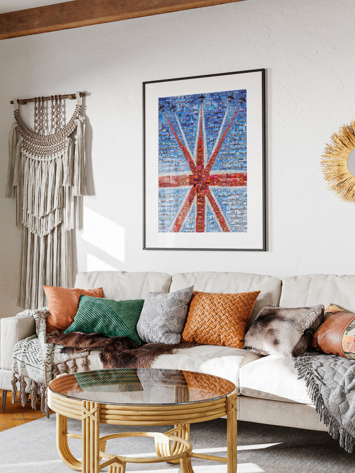 Stunning British Flag Mosaic Artwork - Unique Home Decor for Art Lovers AtelierMosaics