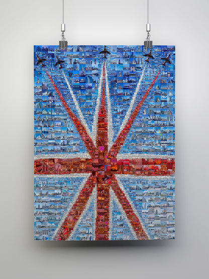 Stunning British Flag Mosaic Artwork - Unique Home Decor for Art Lovers AtelierMosaics