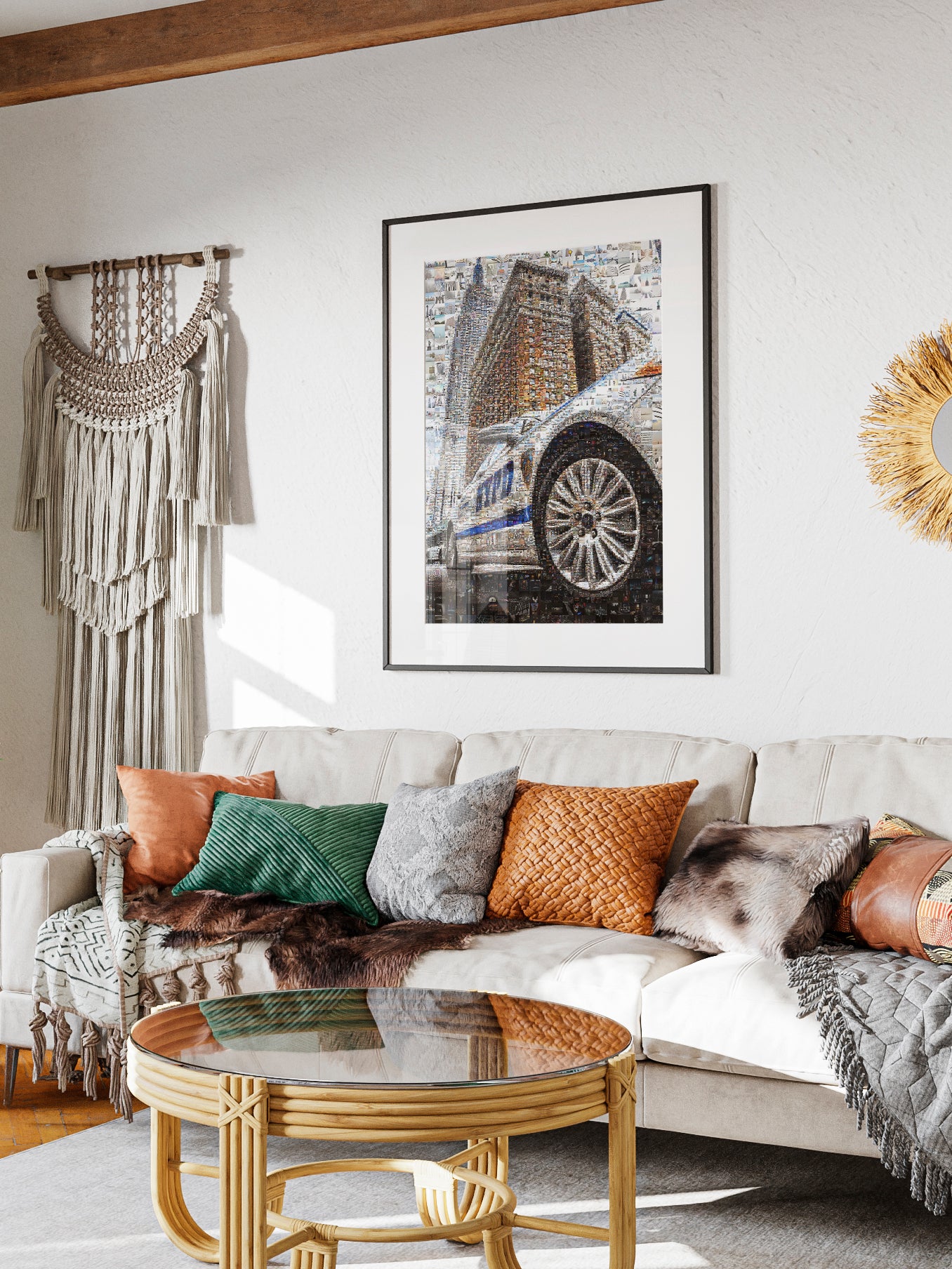 Stunning Mosaic Art of Iconic NYC Police Car – Unique Wall Décor for Home & Office AtelierMosaics