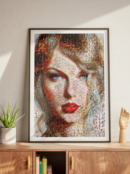 Stunning Taylor Swift Mosaic Artwork - Unique Home Decor & Gift Idea AtelierMosaics