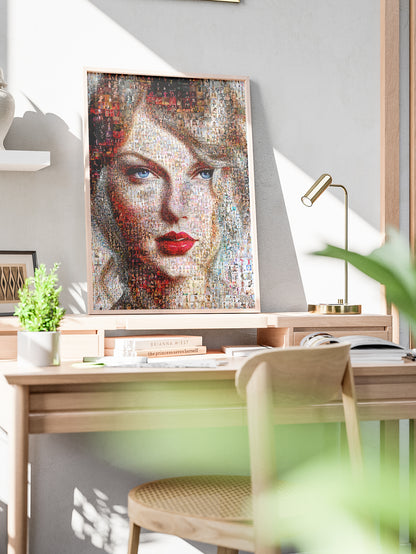 Stunning Taylor Swift Mosaic Artwork - Unique Home Decor & Gift Idea AtelierMosaics